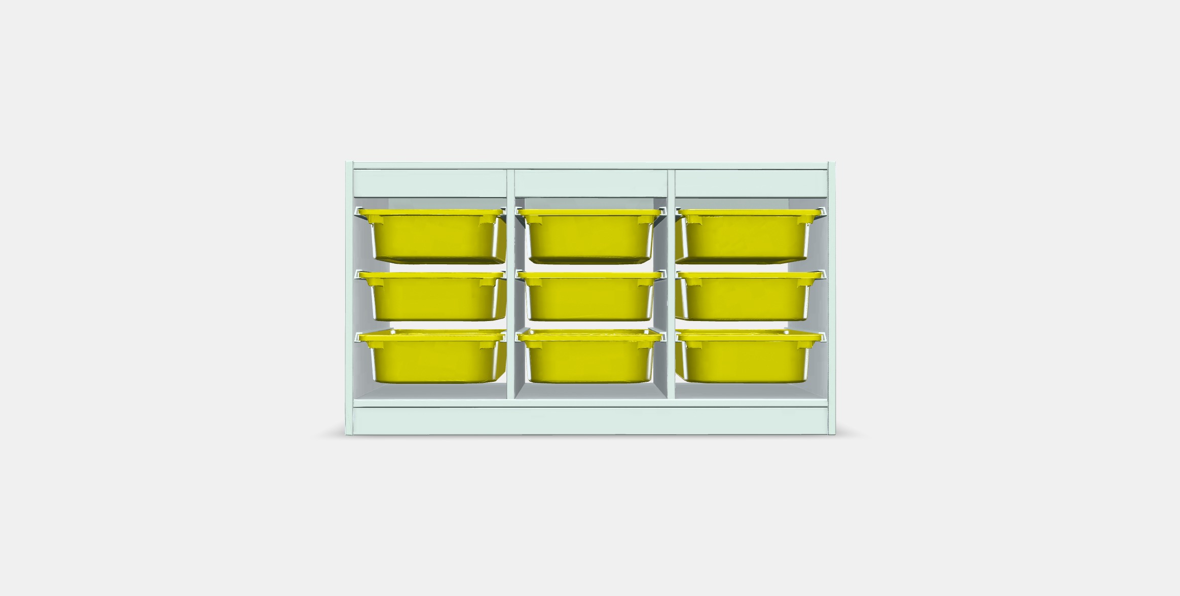 TROFAST Storage combination with boxes 12 Low-poly 3D model_9