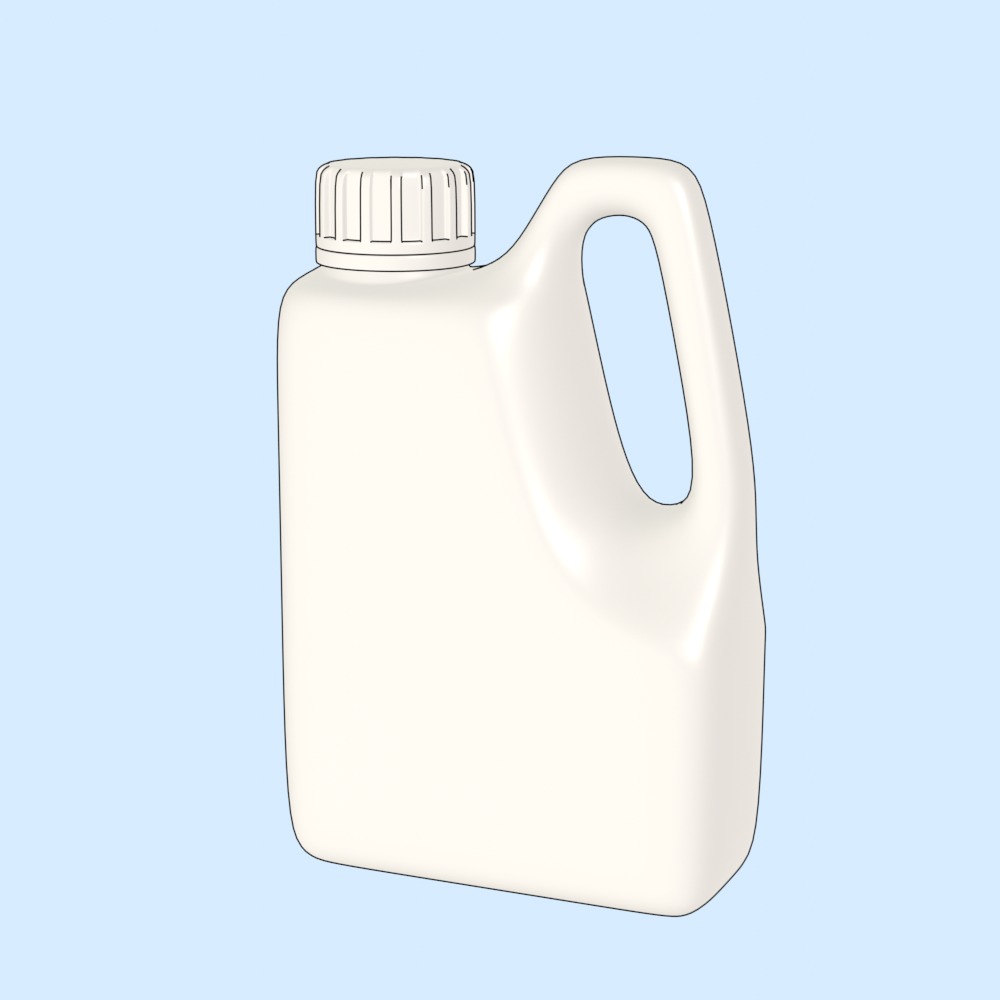 Detergent Bottle Mockup 3D model_5