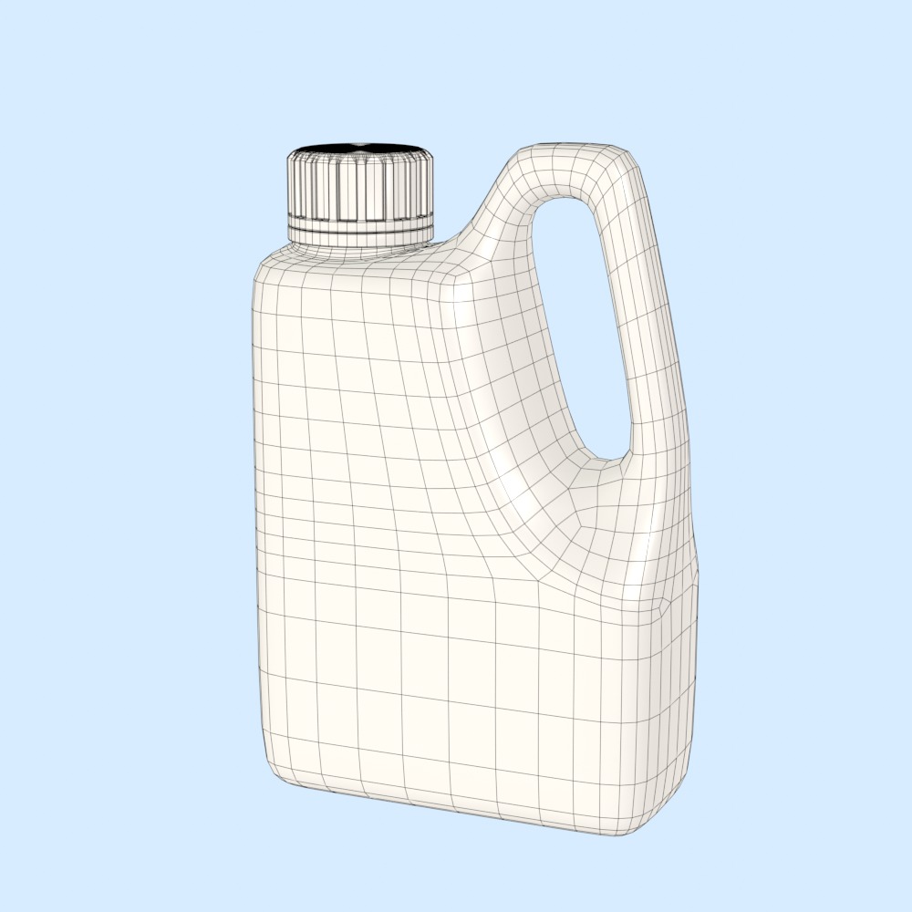 Detergent Bottle Mockup 3D model_6