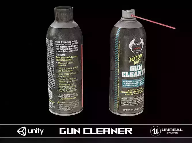 MIL - Gun Cleaner - AAA PBR Game Ready 