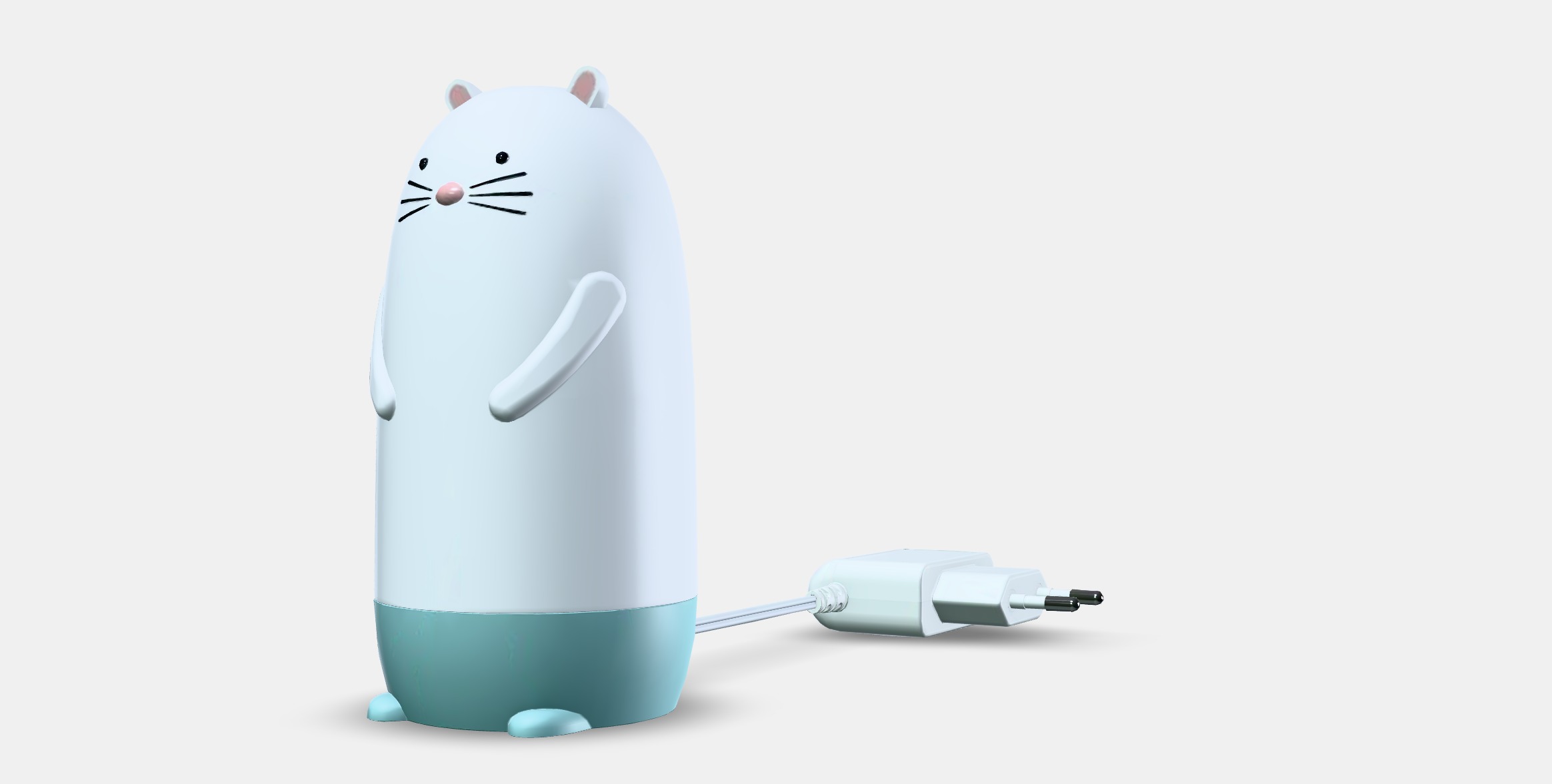 SPIKEN LED night light Low-poly 3D model_13