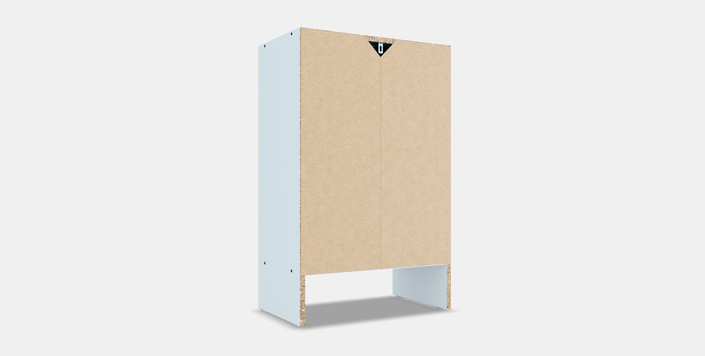 BAGGEBO Cupboard with doors Low-poly 3D model_16
