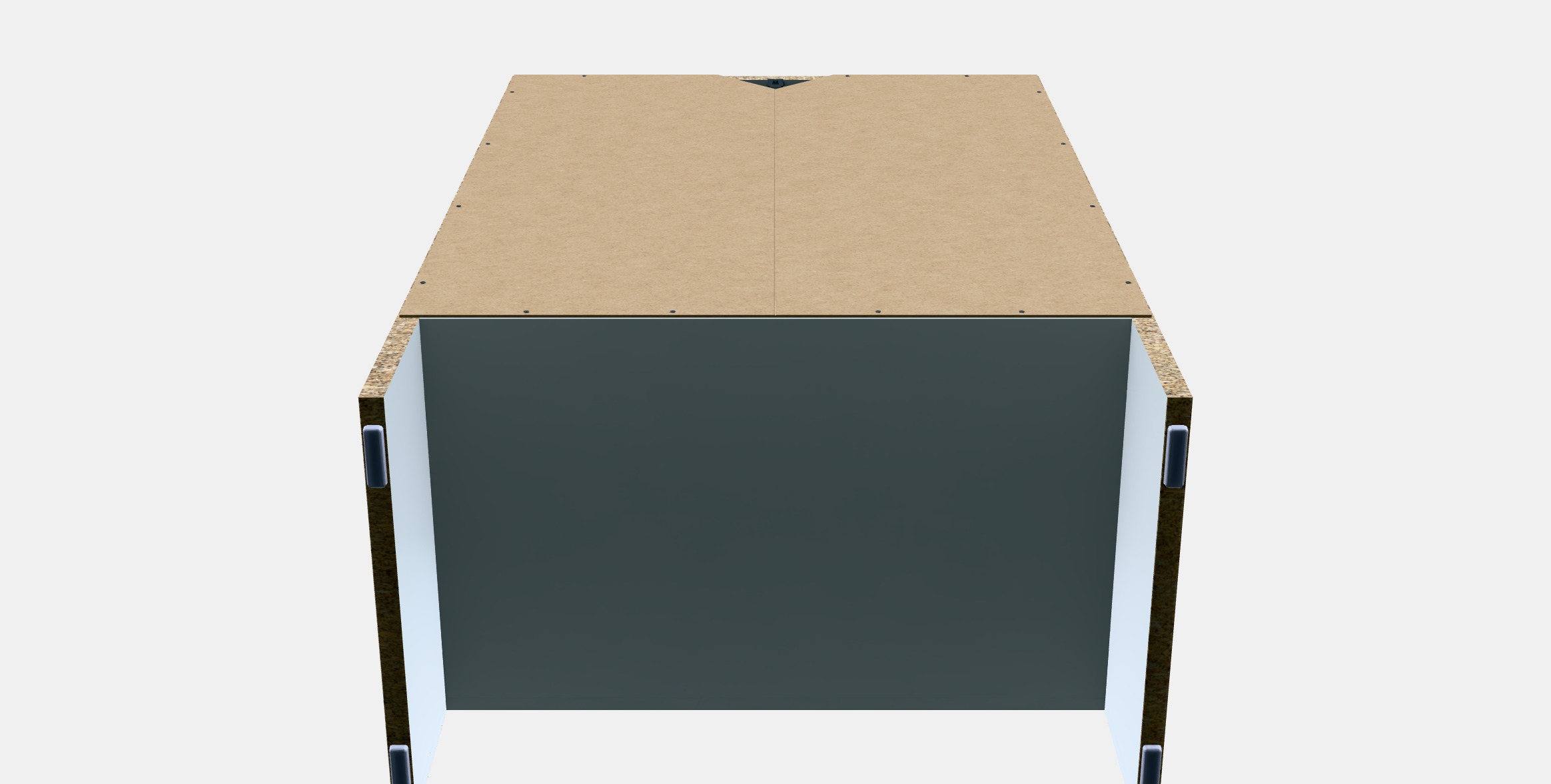 BAGGEBO Cupboard with doors Low-poly 3D model_9