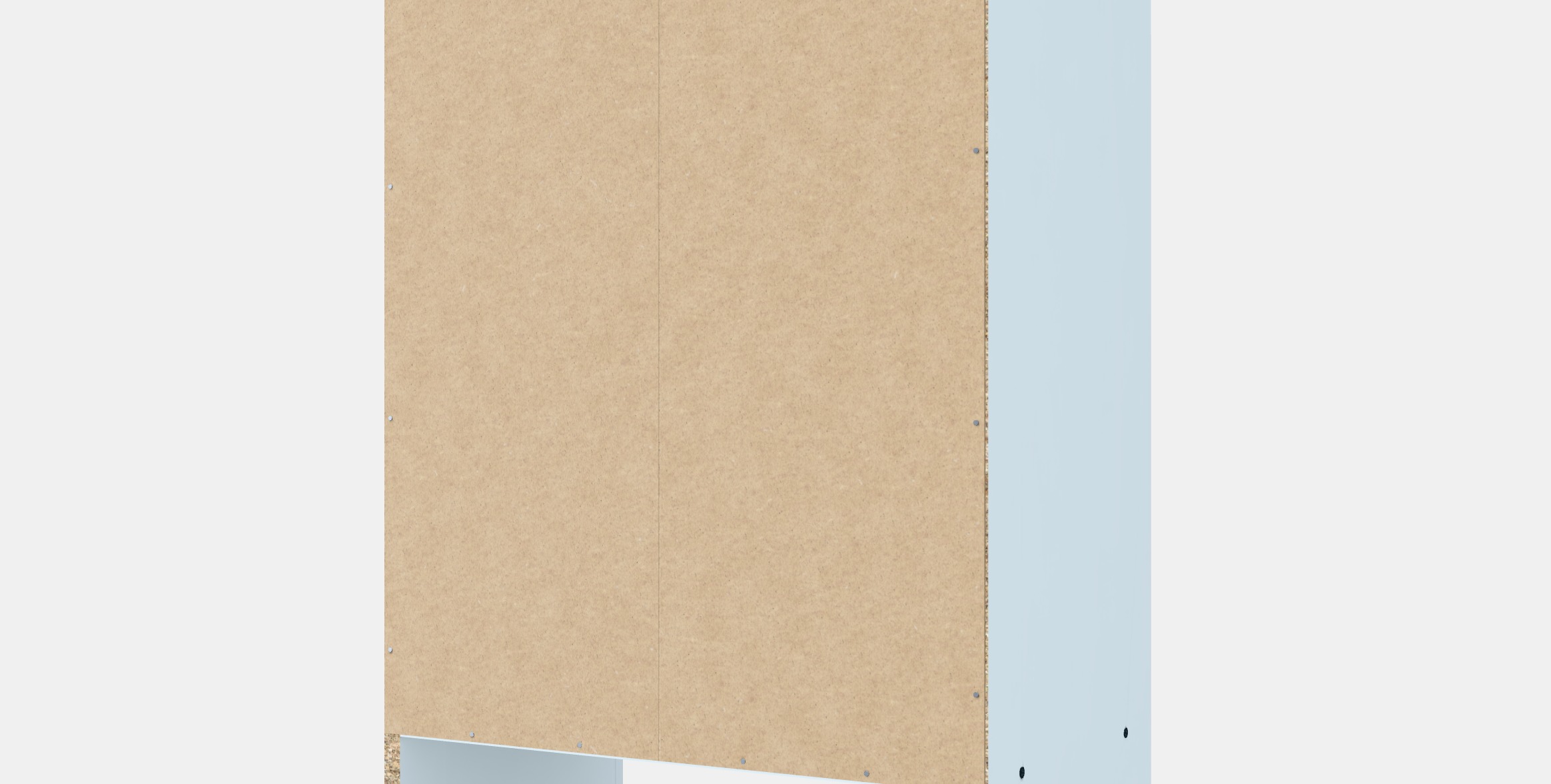 BAGGEBO Cupboard with doors Low-poly 3D model_6