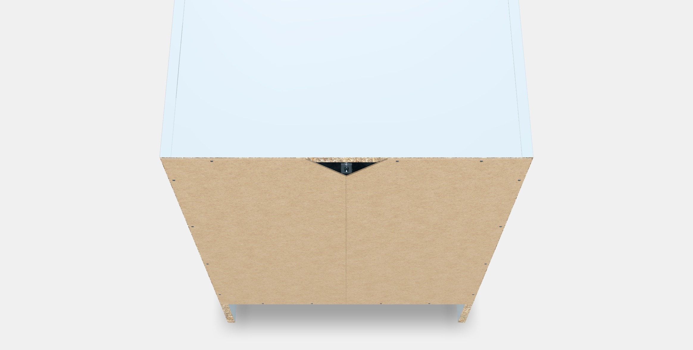 BAGGEBO Cupboard with doors Low-poly 3D model_4