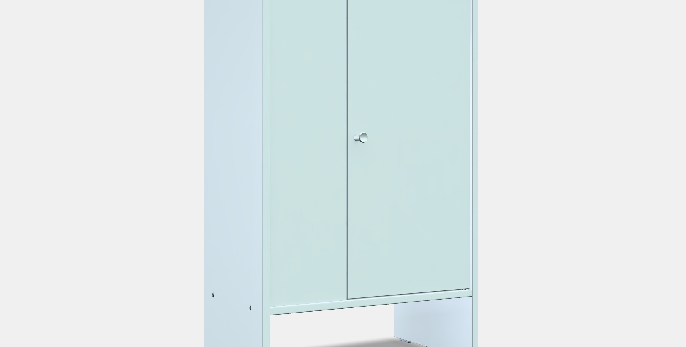 BAGGEBO Cupboard with doors Low-poly 3D model_8