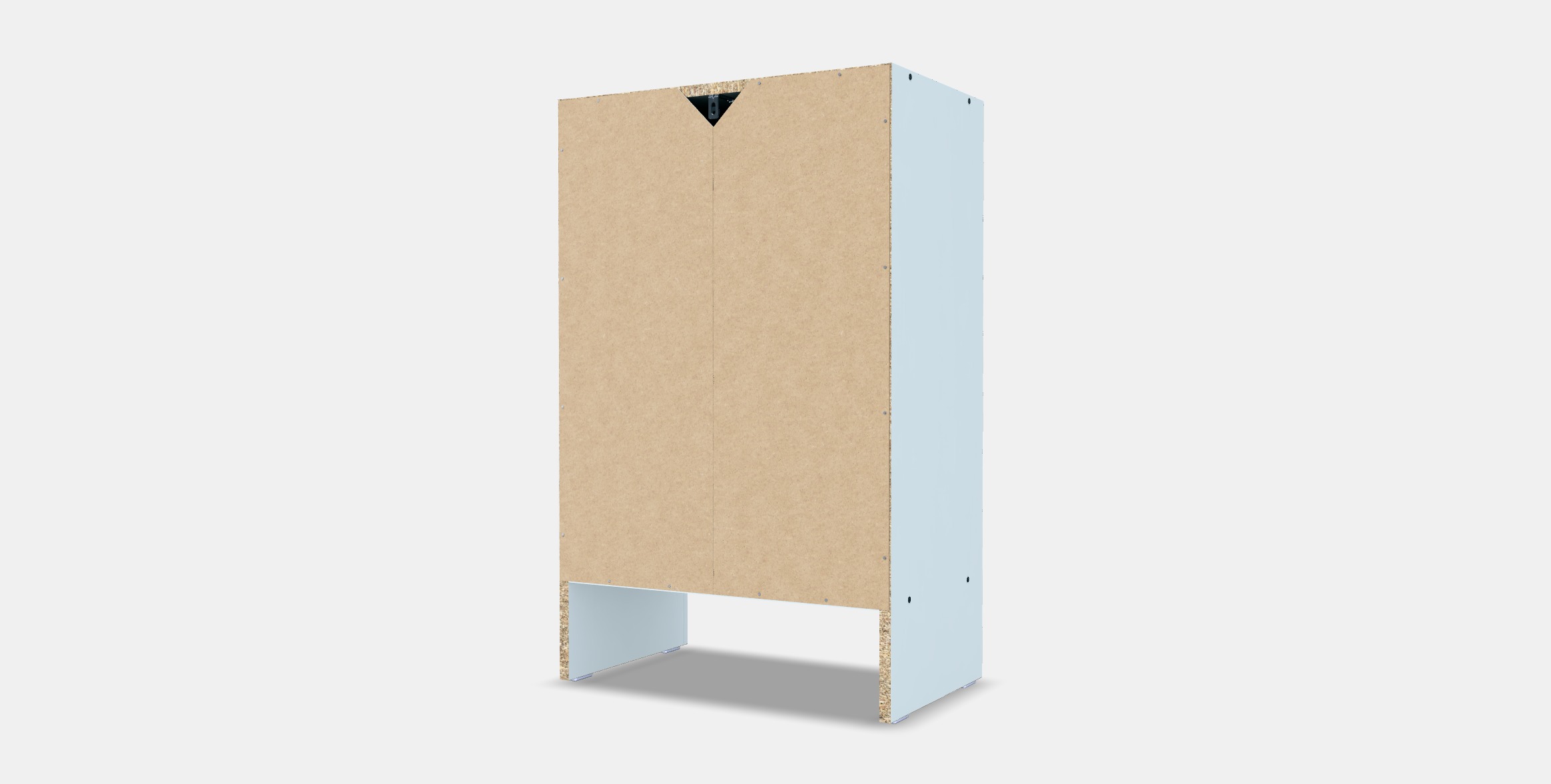 BAGGEBO Cupboard with doors Low-poly 3D model_5