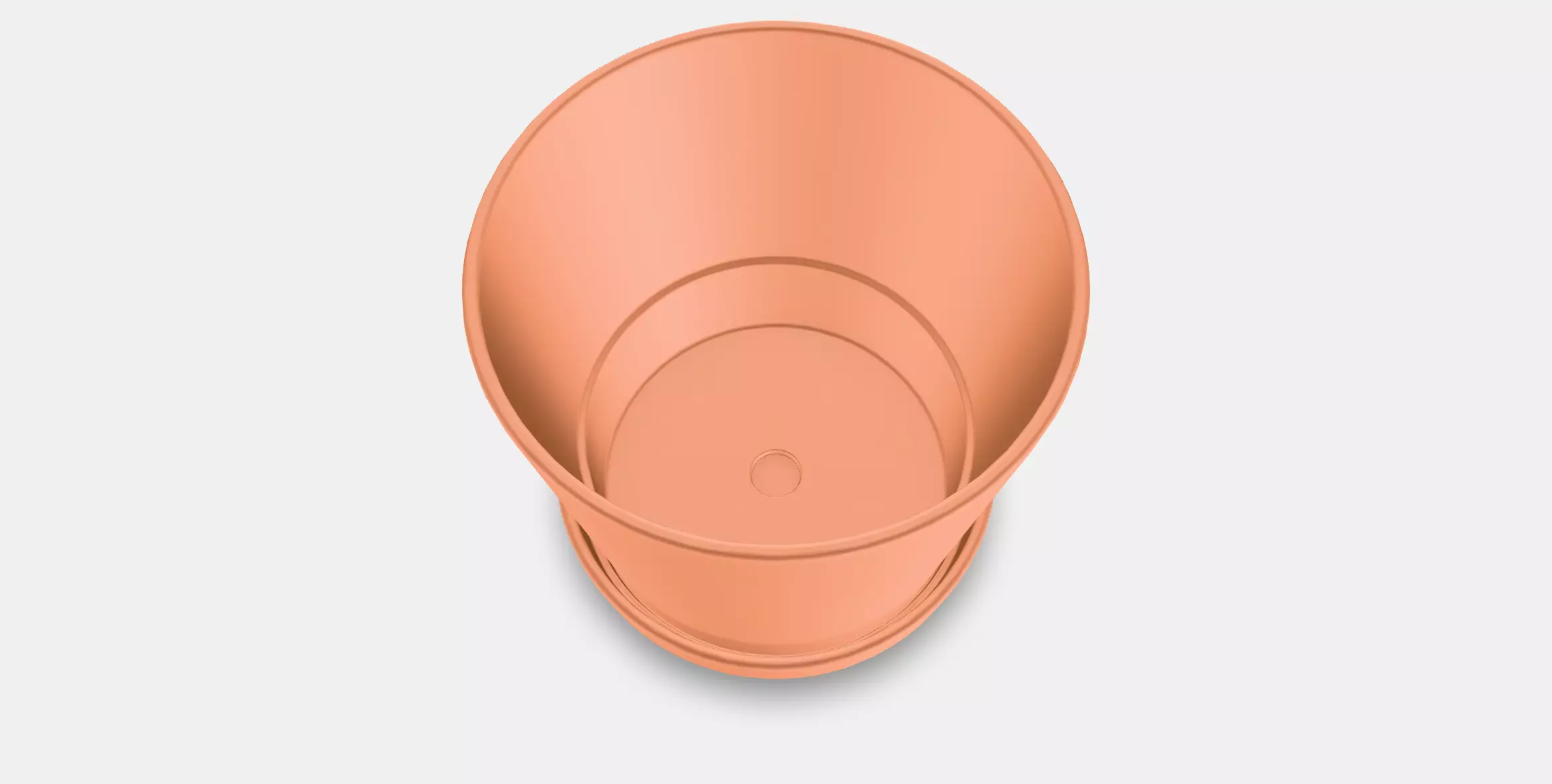 BRUNBAR Flower pot with bowl Low-poly 3D model_0