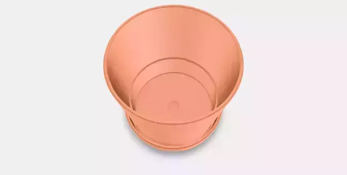 BRUNBAR Flower pot with bowl Low-poly 3D model