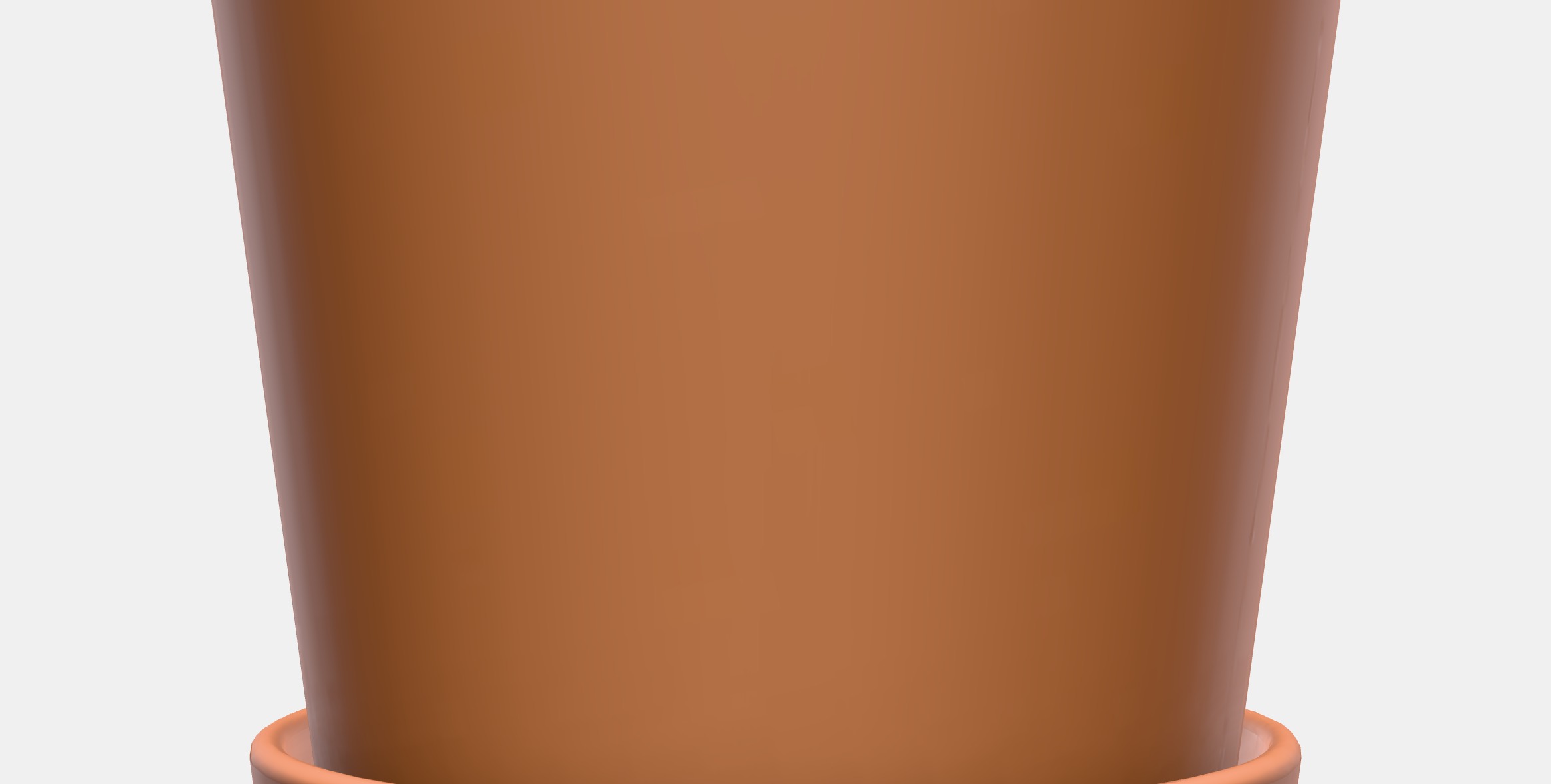 BRUNBAR Flower pot with bowl Low-poly 3D model_11