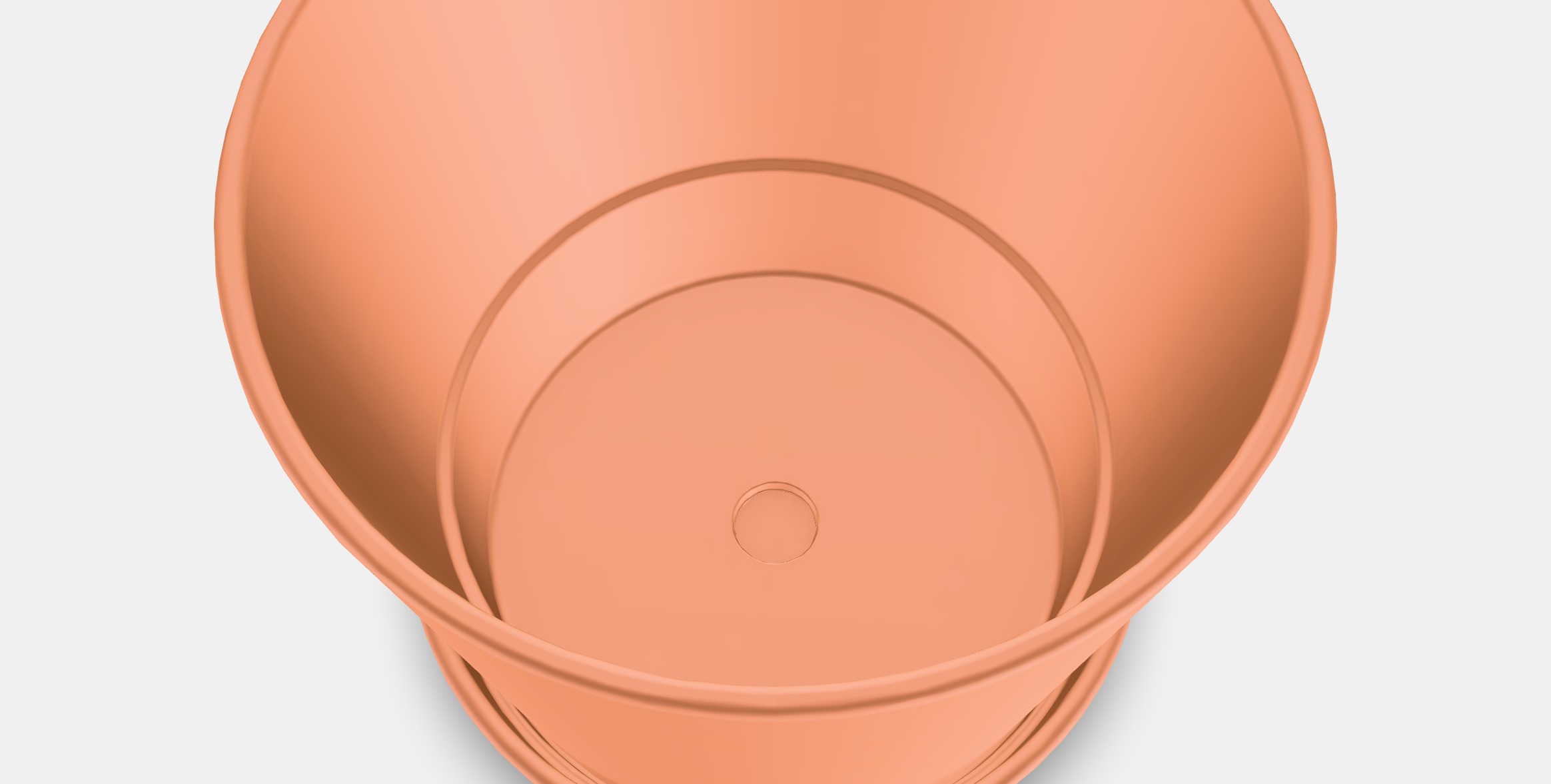 BRUNBAR Flower pot with bowl Low-poly 3D model_7