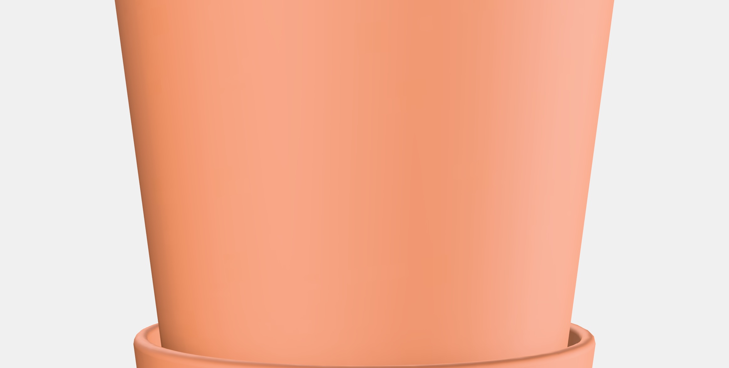 BRUNBAR Flower pot with bowl Low-poly 3D model_2