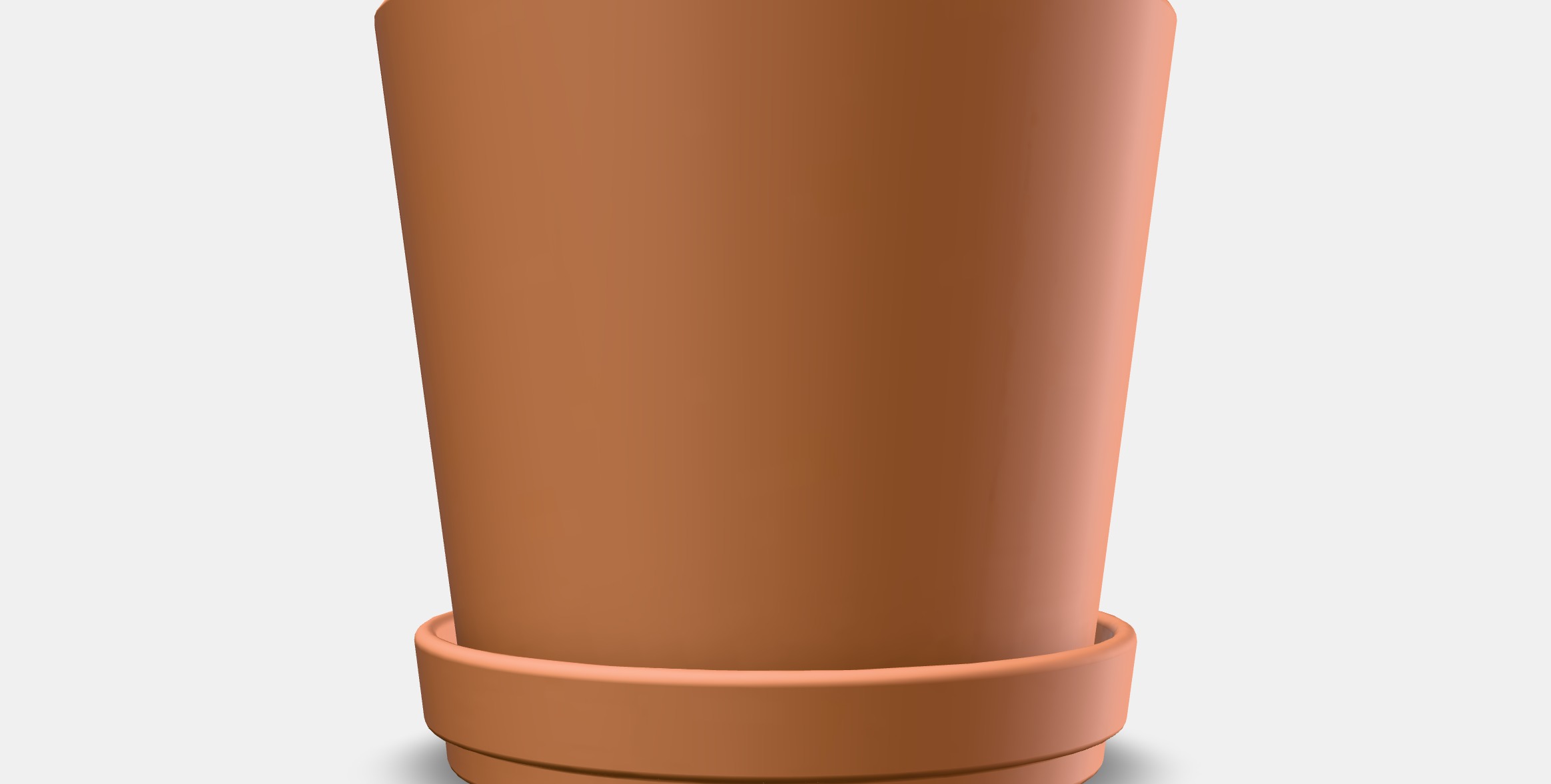 BRUNBAR Flower pot with bowl Low-poly 3D model_13