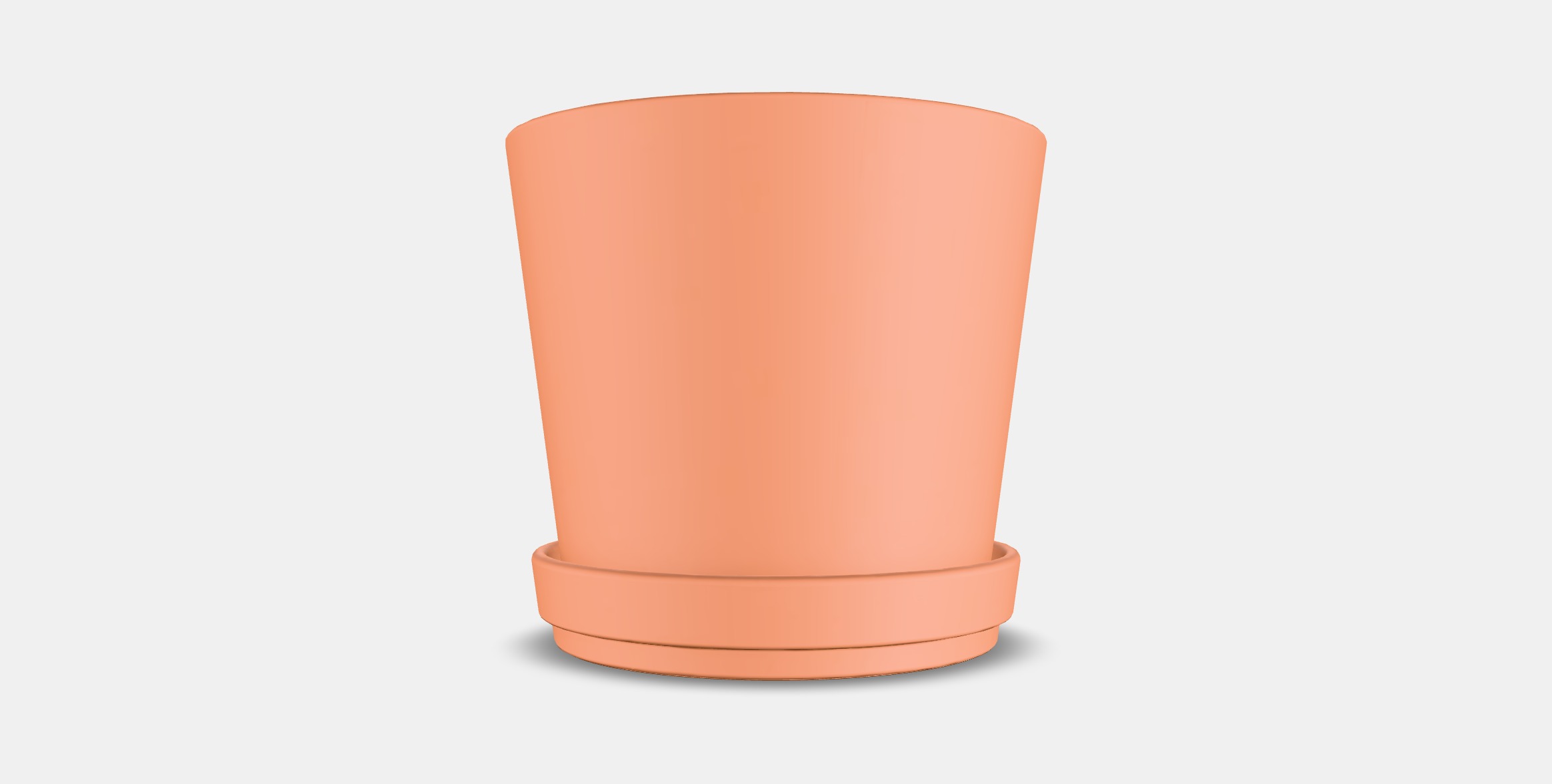BRUNBAR Flower pot with bowl Low-poly 3D model_14