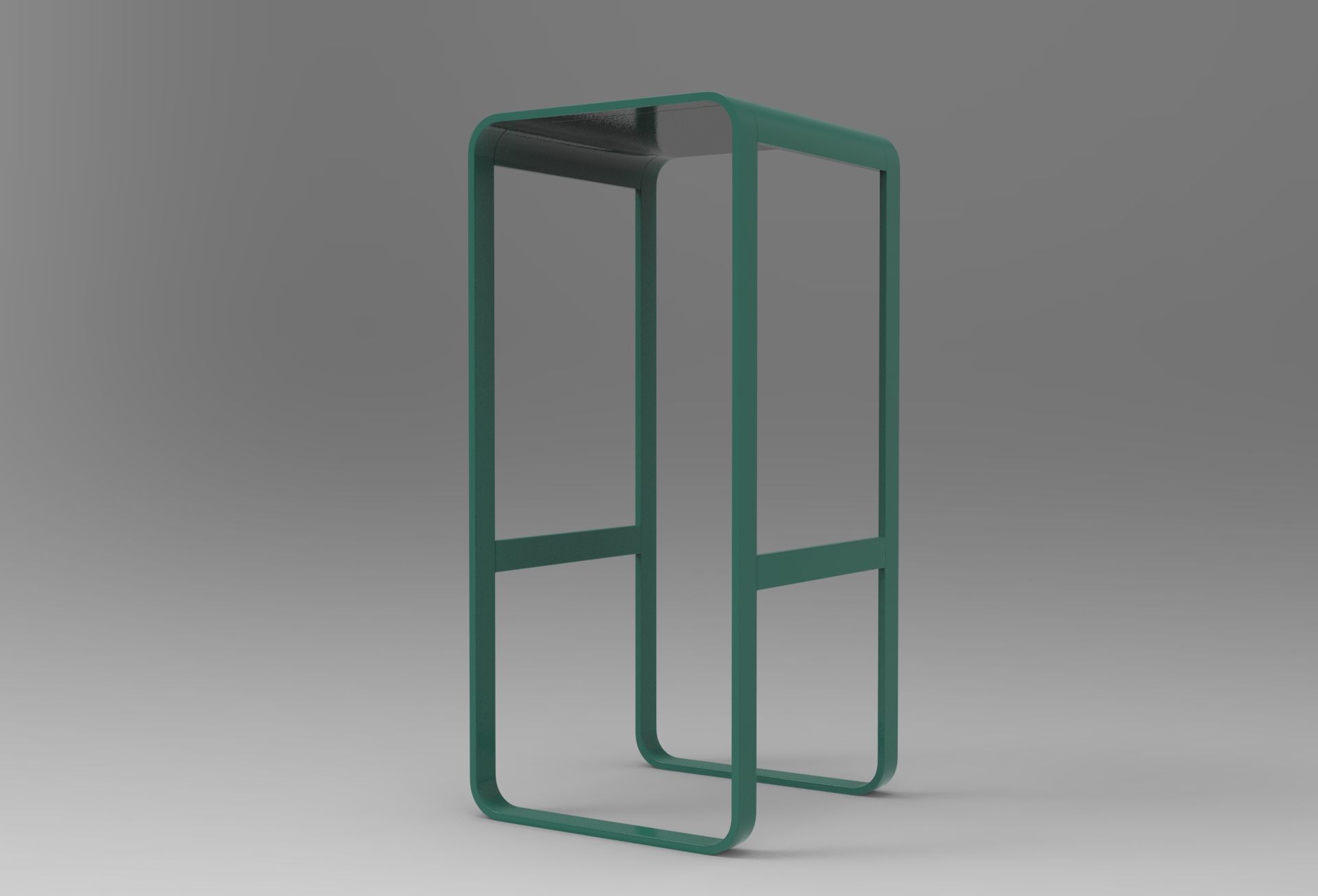 Ninju Bar Stool Low-poly 3D model_3