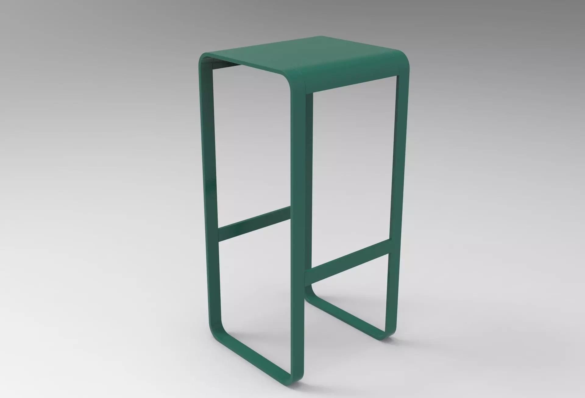 Ninju Bar Stool Low-poly 3D model_0