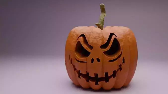 3D spooky pumpkin