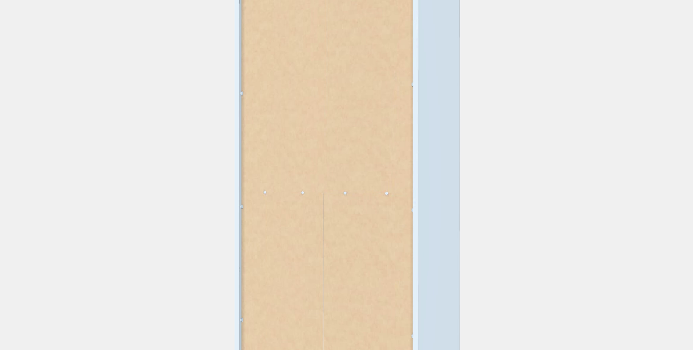 IDANAS High cabinet w gls-drs and 1 drawer Low-poly 3D model_5