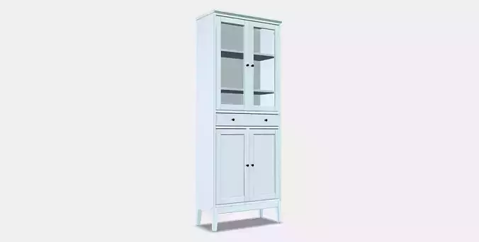 IDANAS High cabinet w gls-drs and 1 drawer