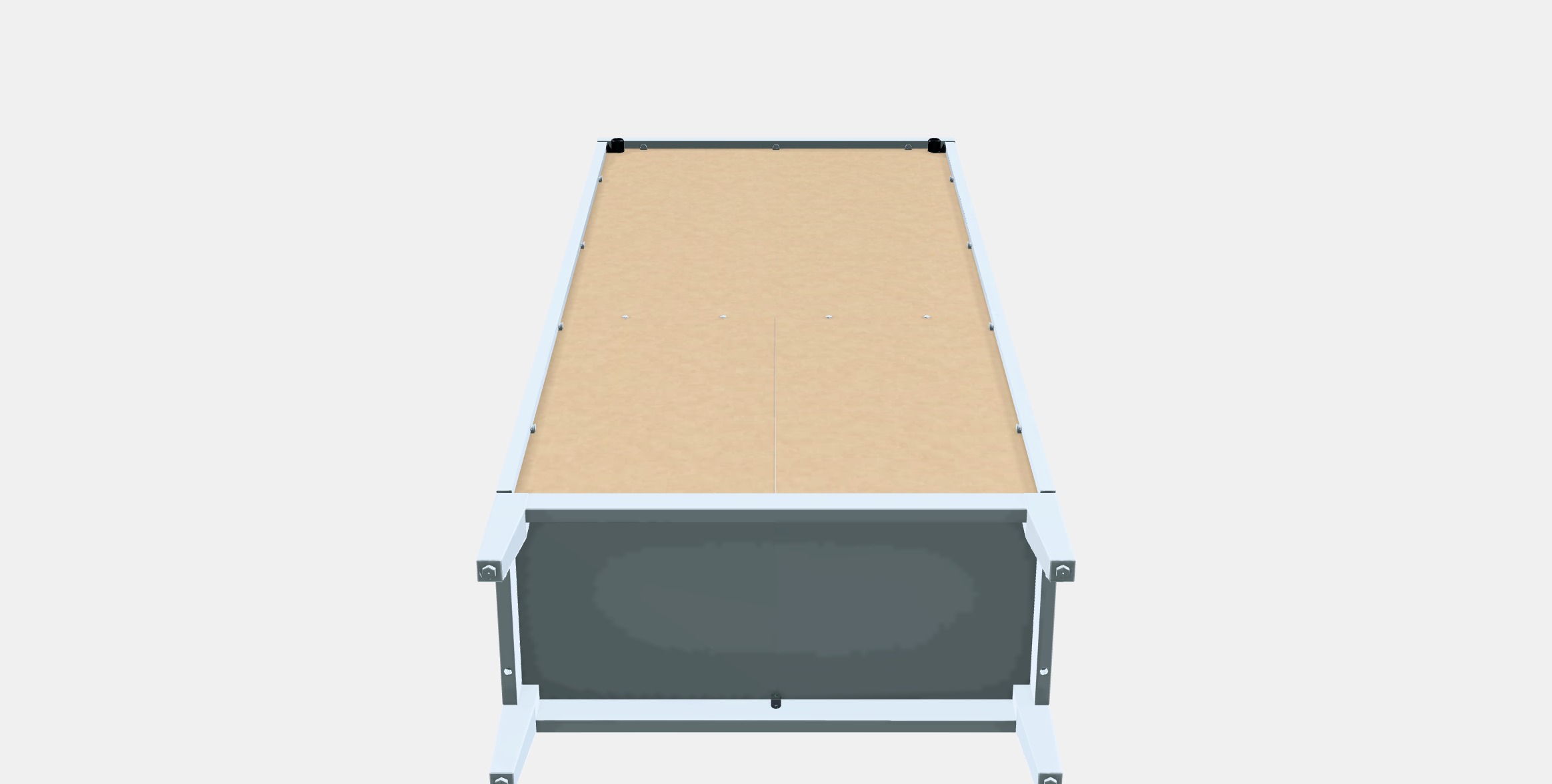 IDANAS High cabinet w gls-drs and 1 drawer Low-poly 3D model_8