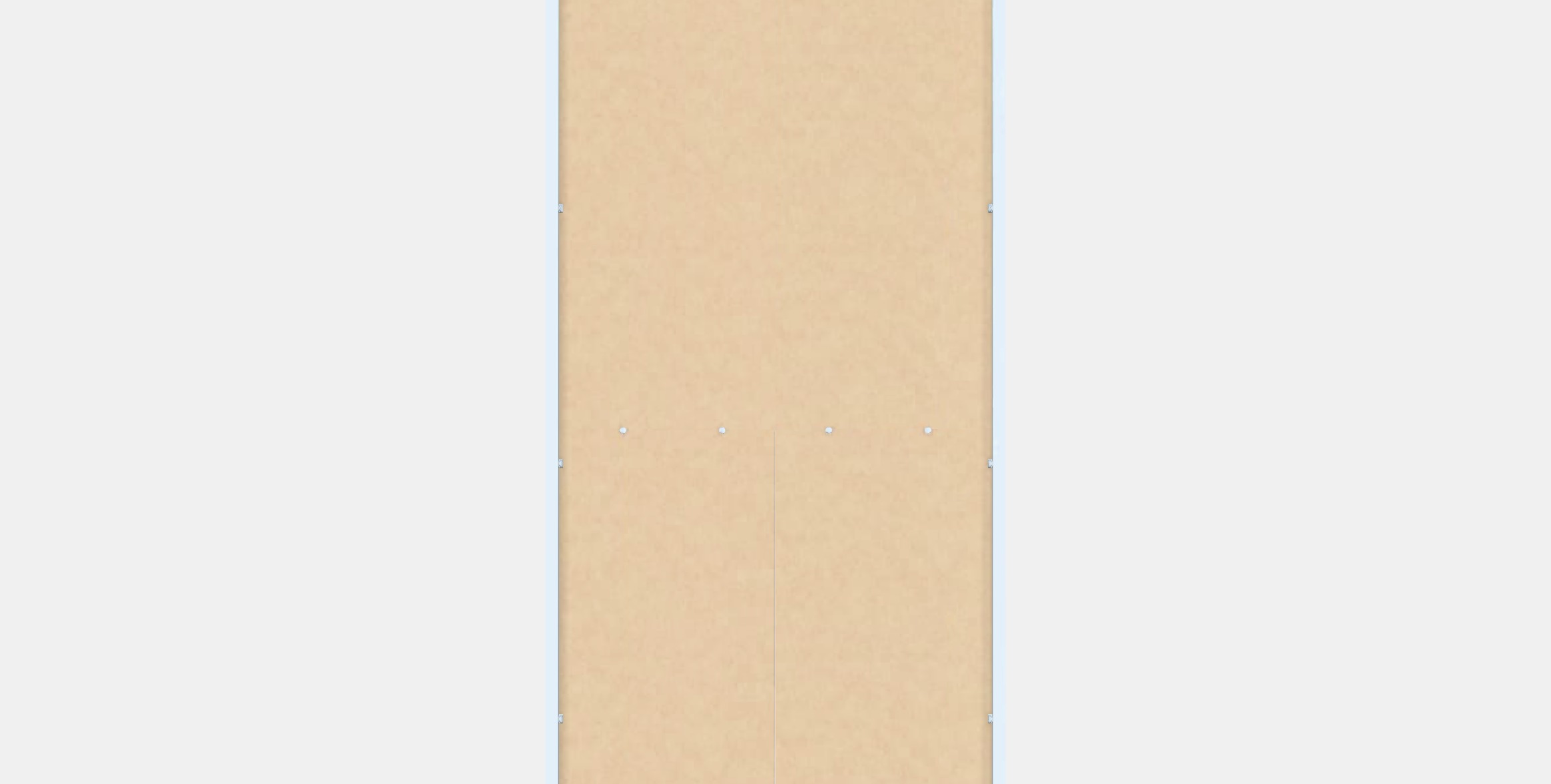 IDANAS High cabinet w gls-drs and 1 drawer Low-poly 3D model_15