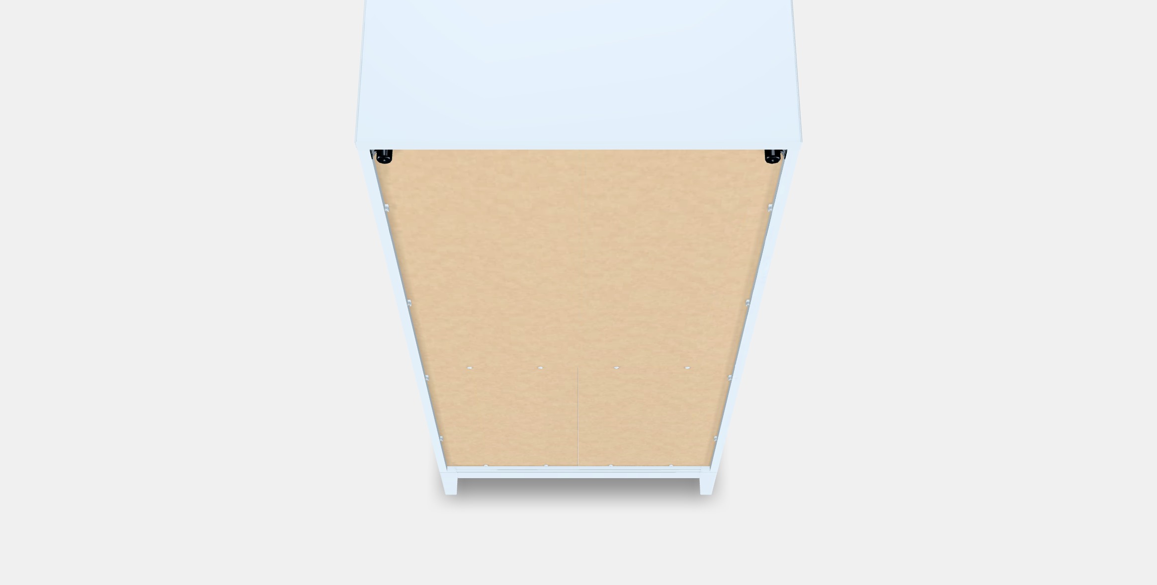 IDANAS High cabinet w gls-drs and 1 drawer Low-poly 3D model_4