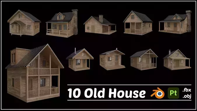 10 wooden house