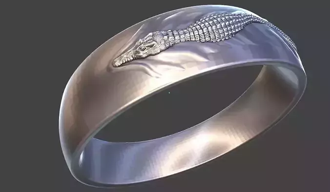 crocodil themed ring