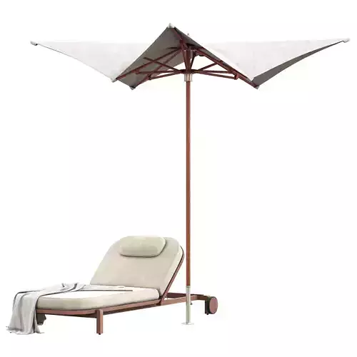 softlands outdoor chaise and tuuci outhdoor parasol