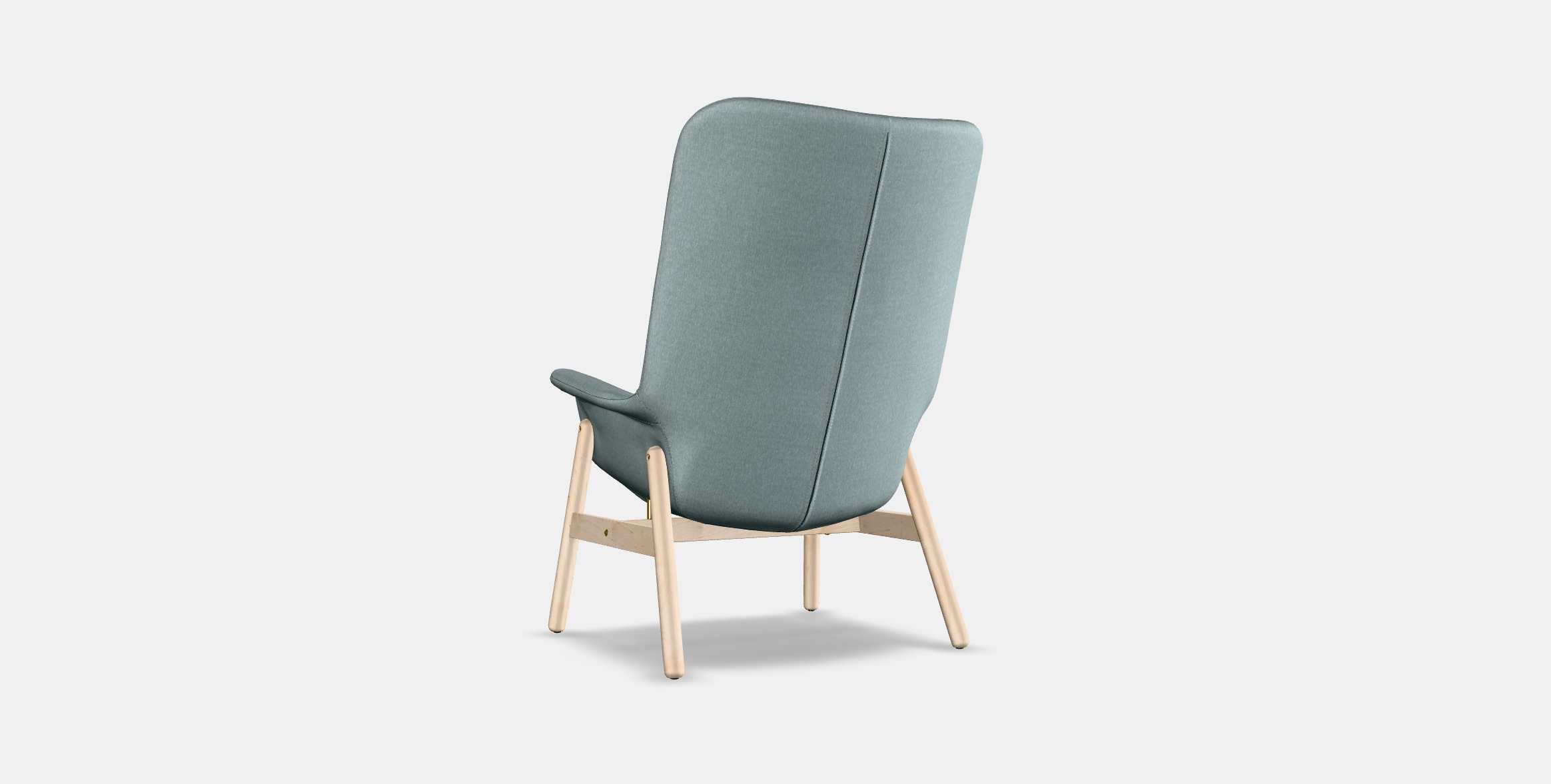 VEDBO High-back armchair 3 Low-poly 3D model_16