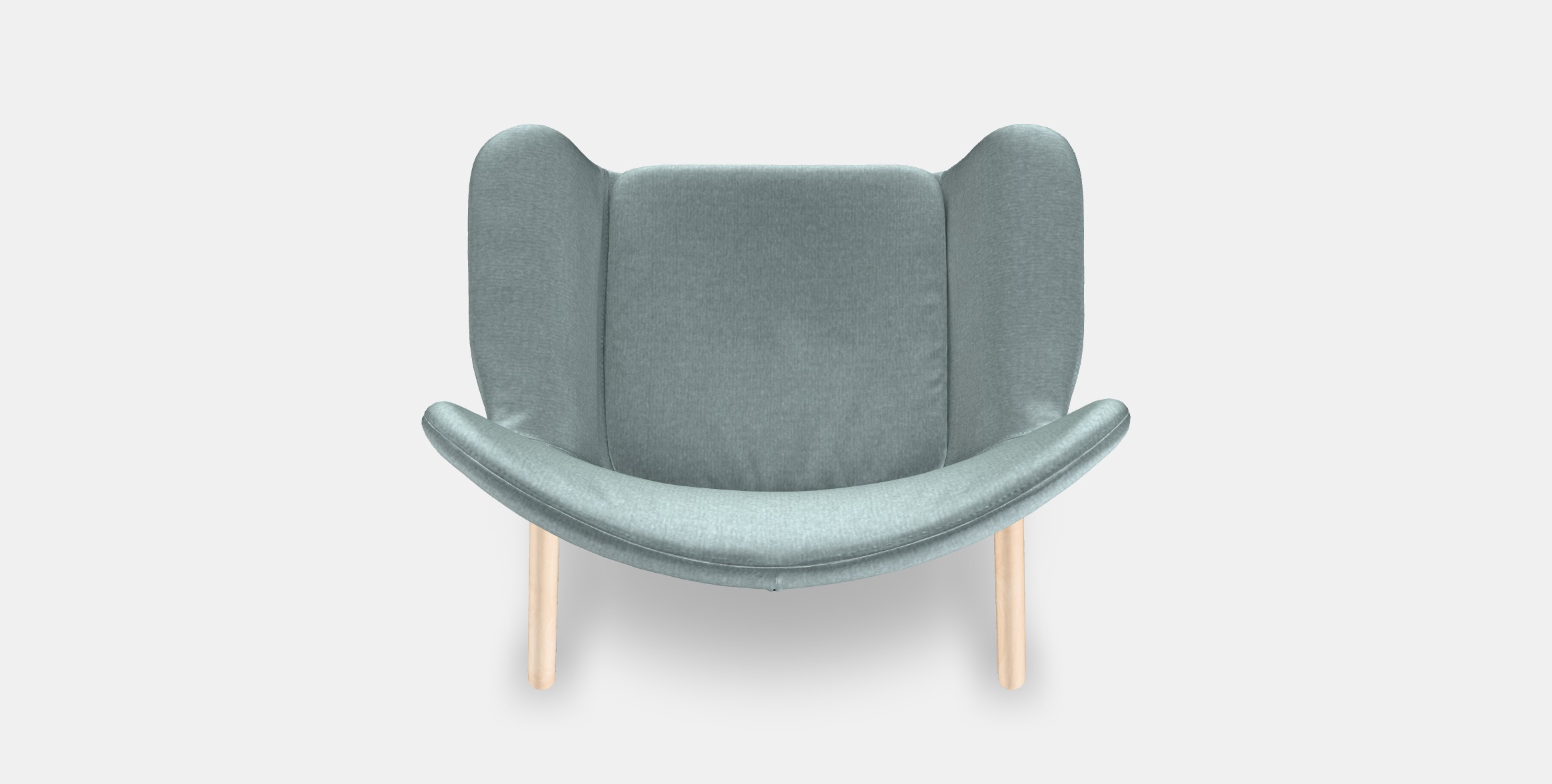 VEDBO High-back armchair 3 Low-poly 3D model_4