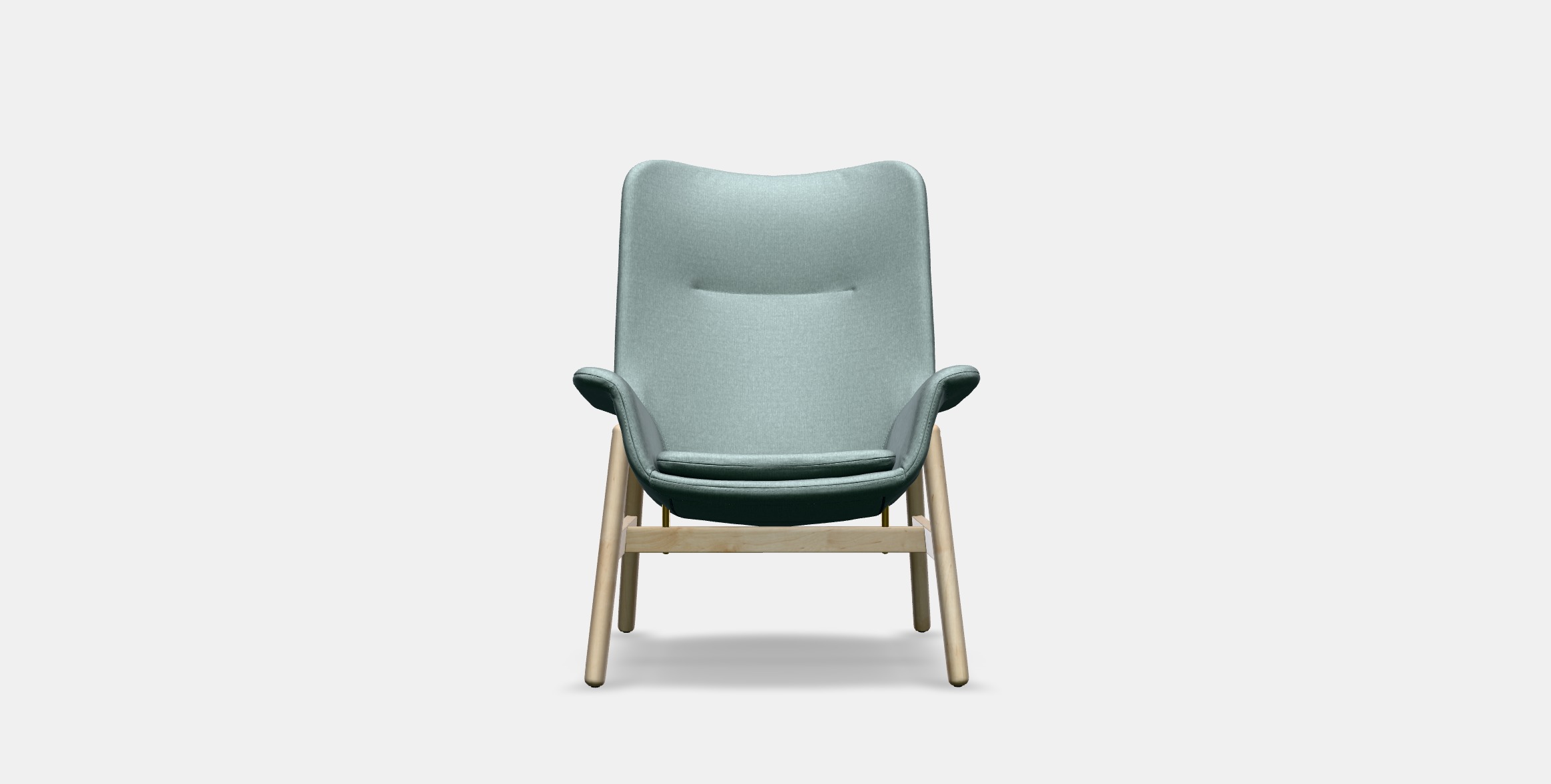 VEDBO High-back armchair 3 Low-poly 3D model_10