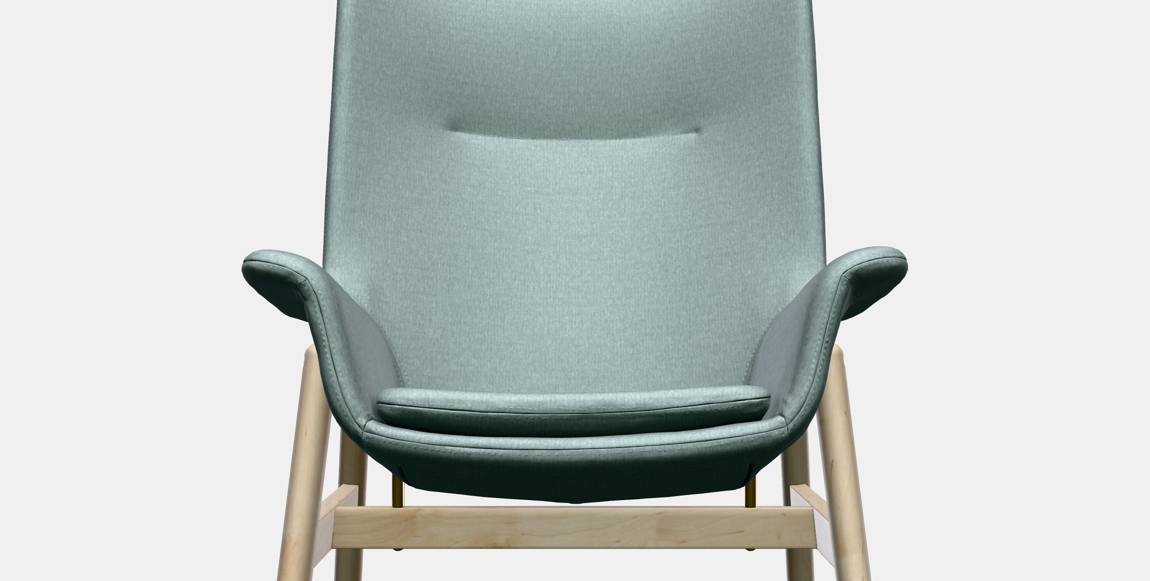 VEDBO High-back armchair 3 Low-poly 3D model_12