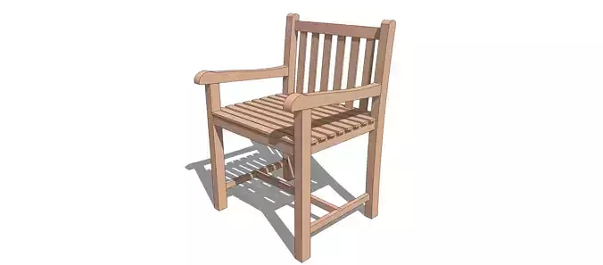 Outdoor Wooden Table and Chair with measurement