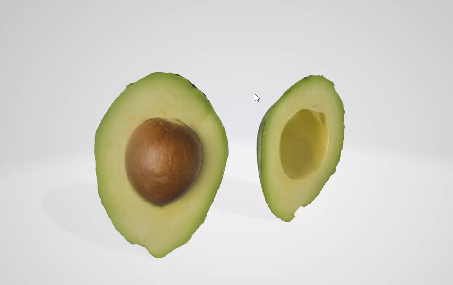 High-Detail Avocado Fruit Low-poly 3D model_0