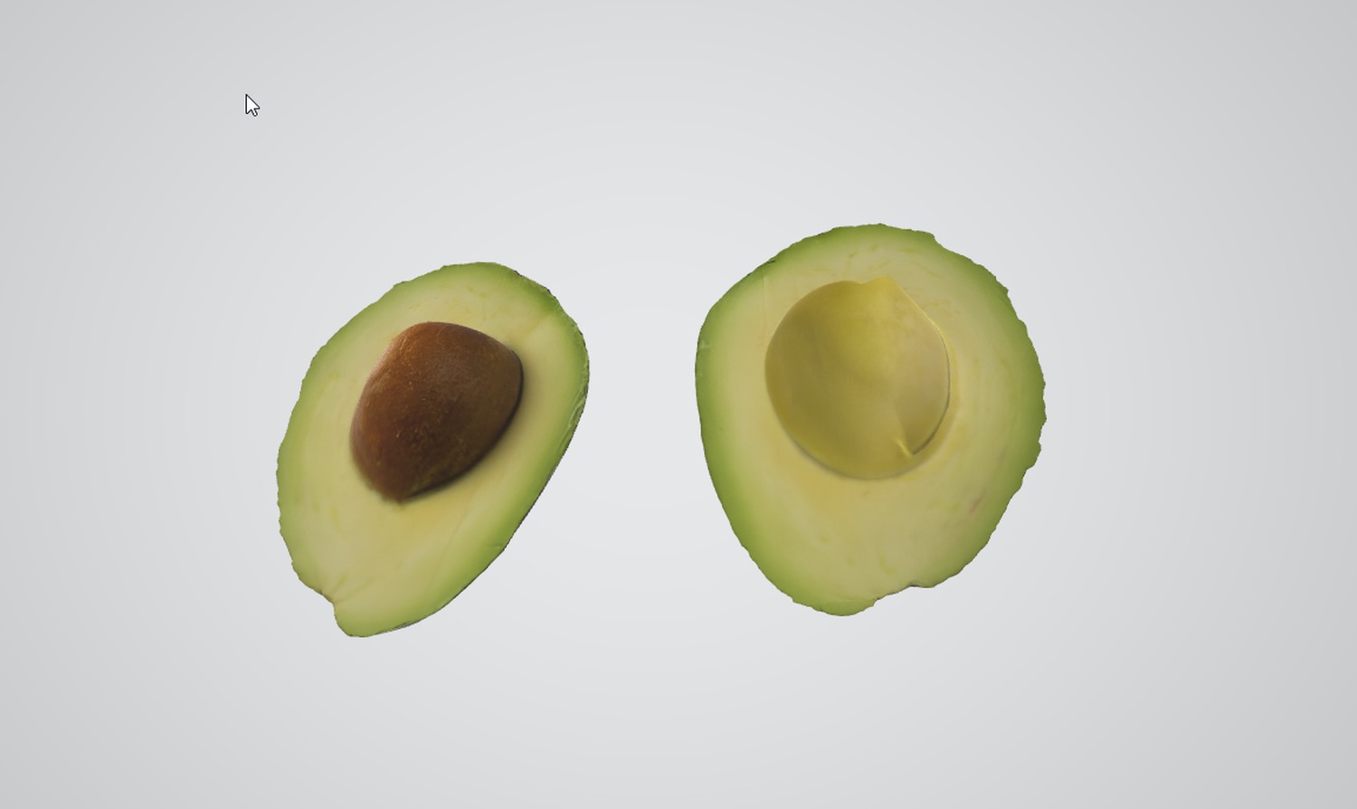High-Detail Avocado Fruit Low-poly 3D model_1
