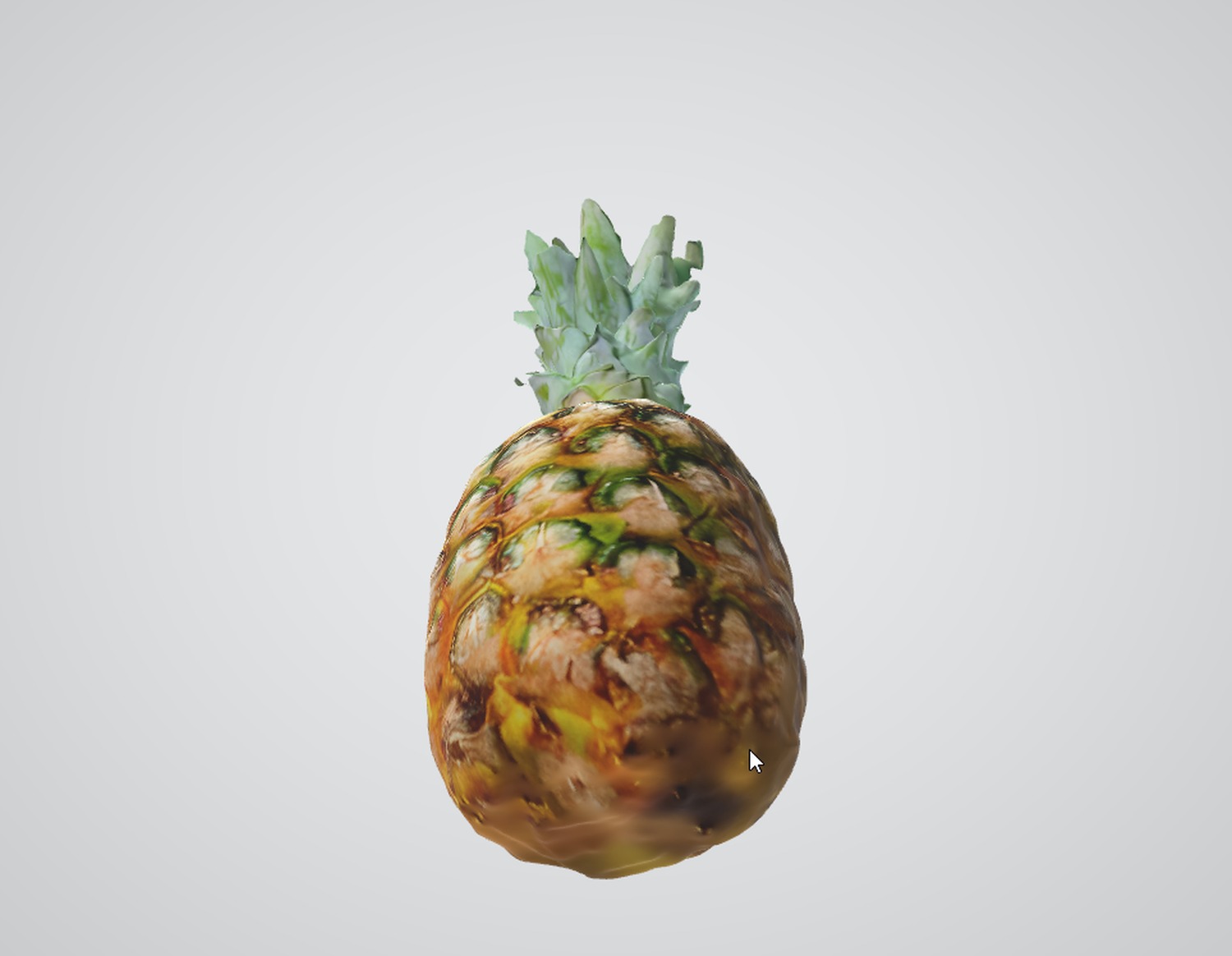 Realistic Pineapple 3D Asset Low-poly 3D model_1