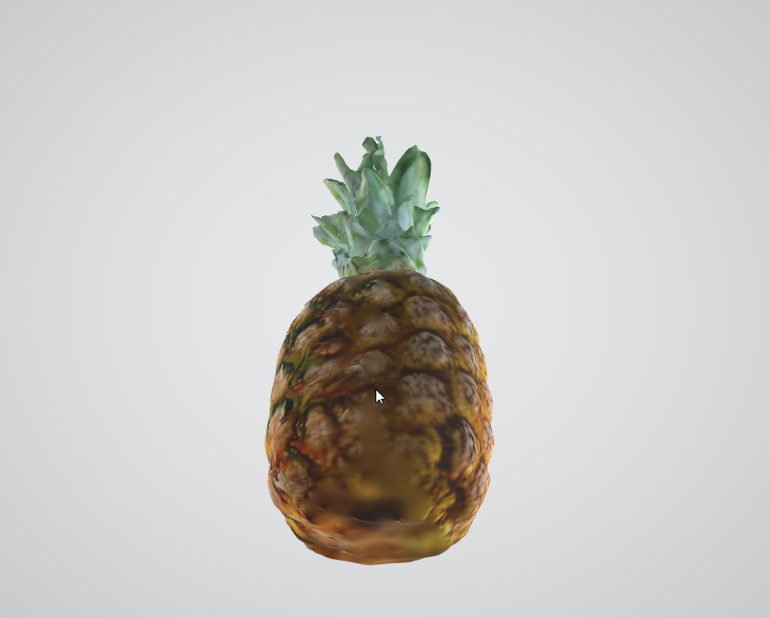 Realistic Pineapple 3D Asset Low-poly 3D model_2