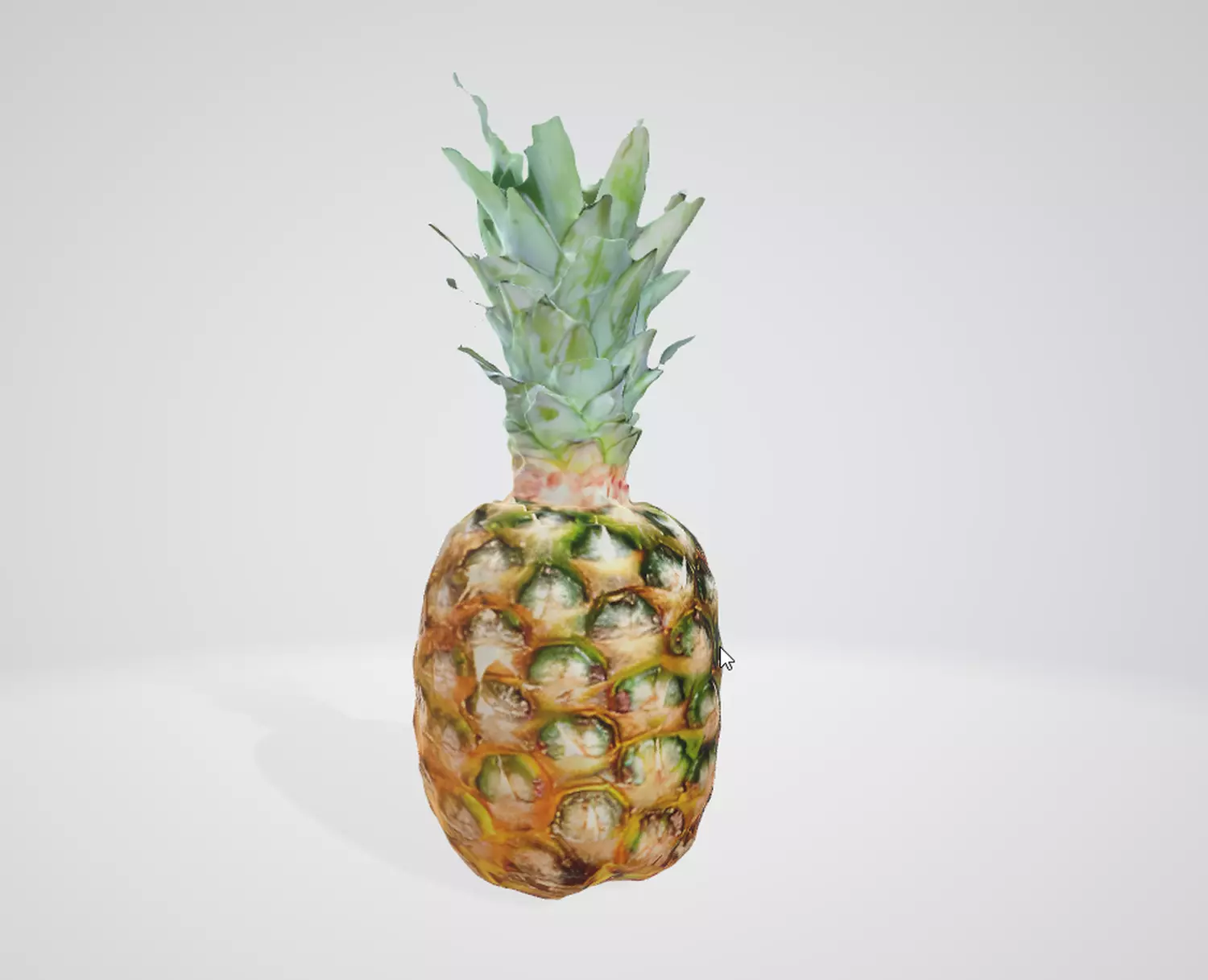 Realistic Pineapple 3D Asset Low-poly 3D model_0