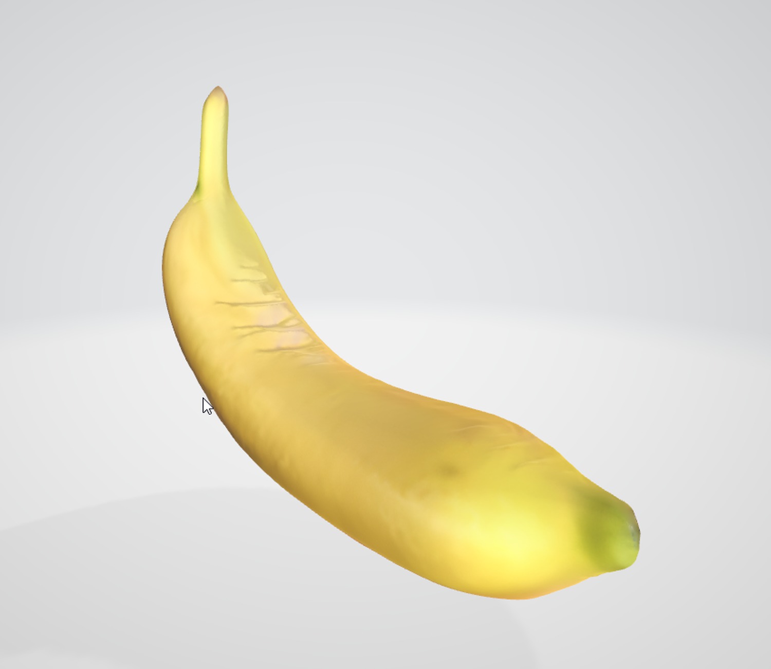 High-Detail Banana Fruit 3D Model 3D model_1