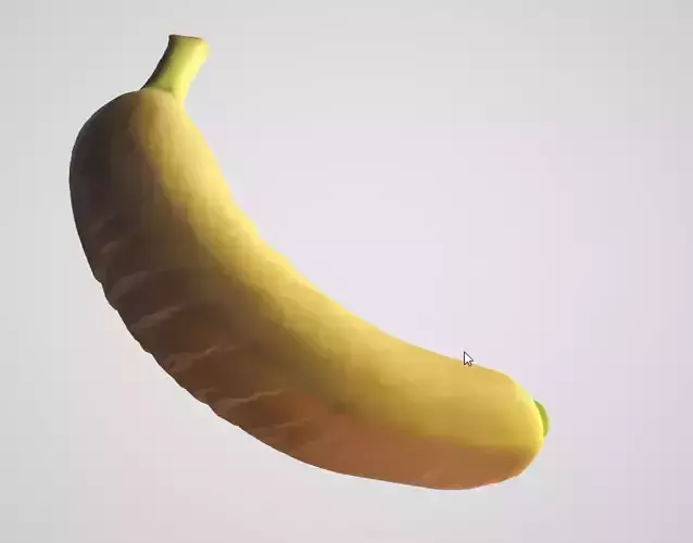 High-Detail Banana Fruit 3D Model 3D model