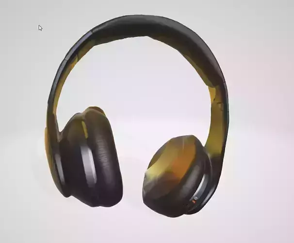 Artistic Stained Headset 3D Asset Low-poly 3D model