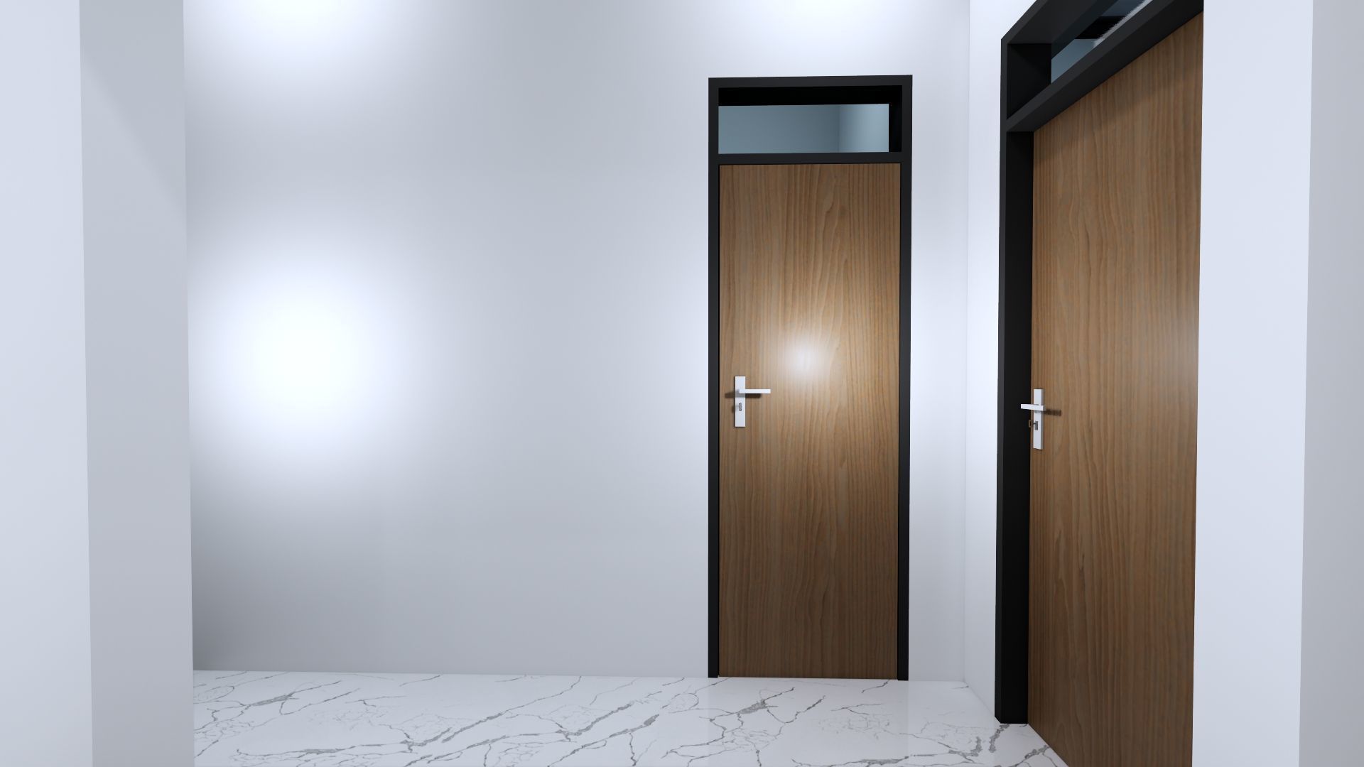 Architecture One Floor Modern House Full Interior Furniture 3D model_11