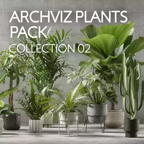 Plants Collection for Archviz 02 3D model