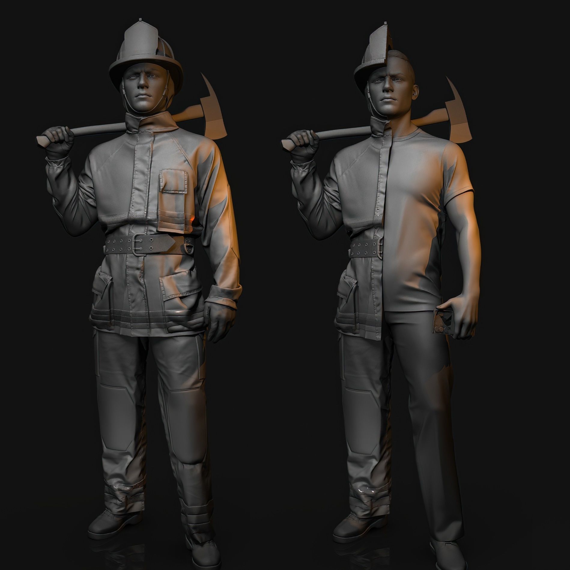 Hybrid Firefighter 3D print model_4