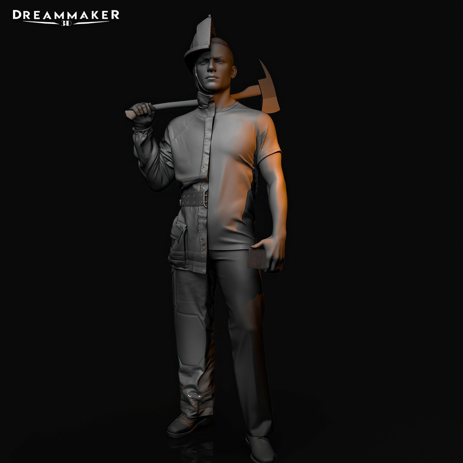 Hybrid Firefighter 3D print model_2