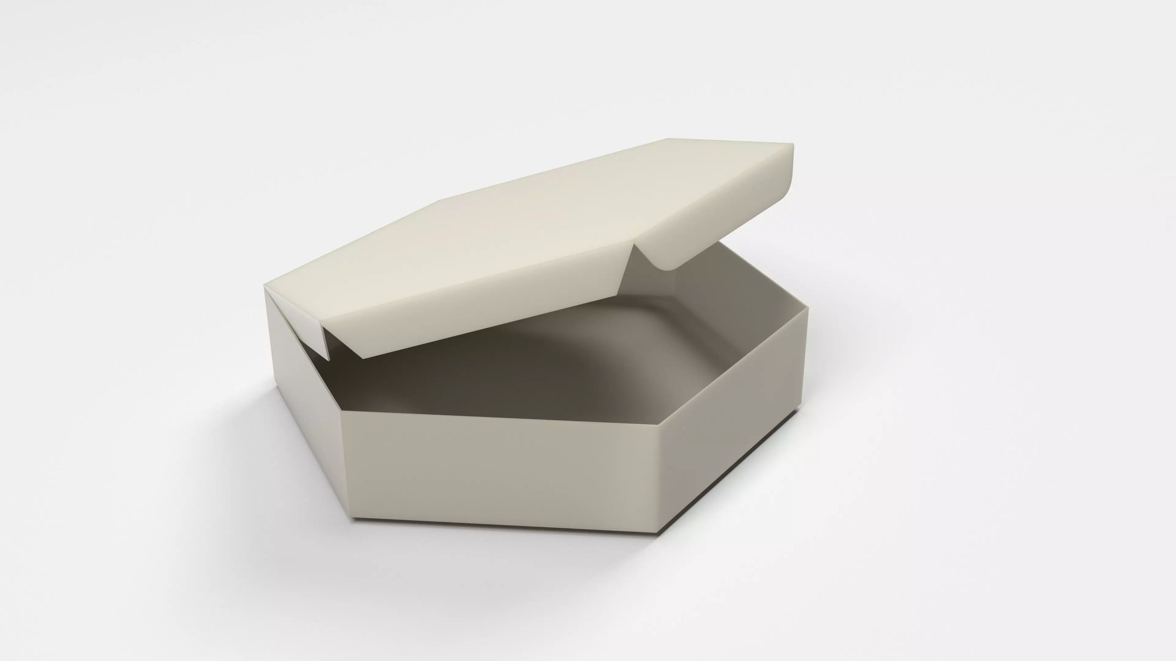 Caja Hexagonal Free low-poly 3D model_0