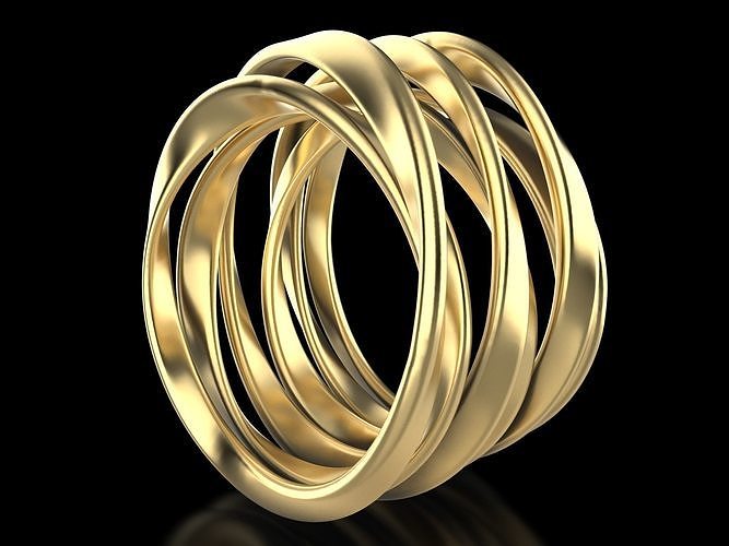 Luxury Eternity Rings for Women 3D print model