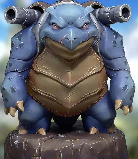 Blastoise 3D print model