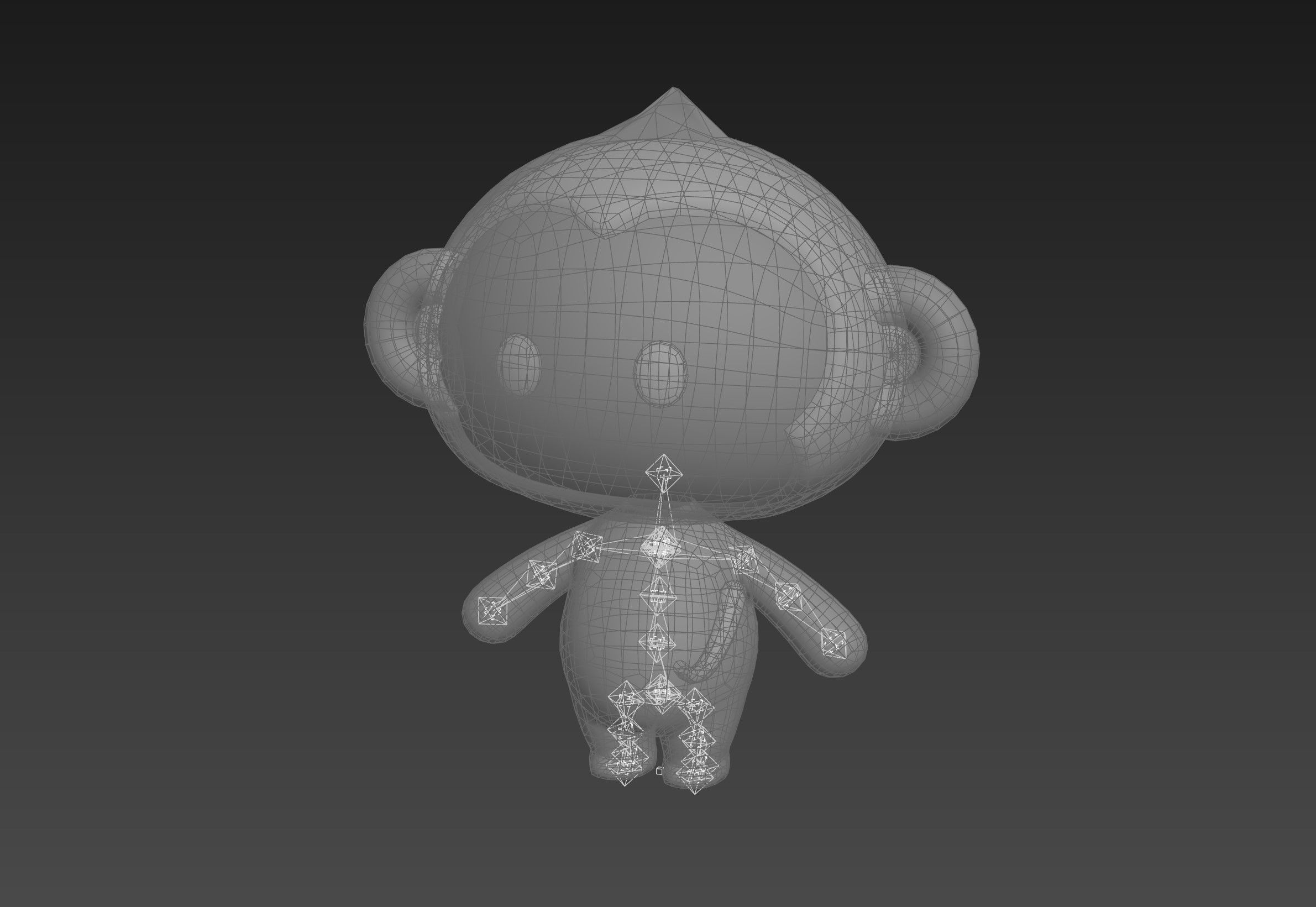 Character331 Rigged Monkey 3D model_14